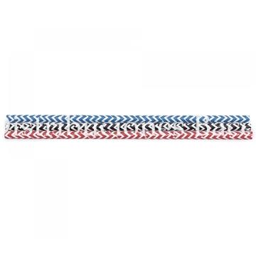 Caña recta papel rayas blanco/negro 100 uds. - Imagen 1