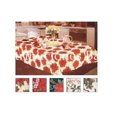 Mantel tela decorada Navidad 150x220 cm. - Imagen 1