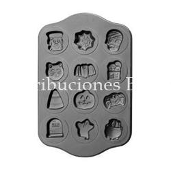 Molde 12 cavidades Halloween - Imagen 1