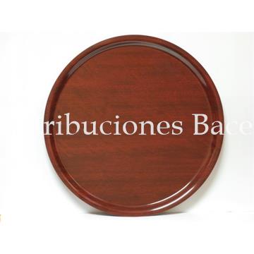 Platillo cambio melamina caoba 15 cm. - Imagen 1