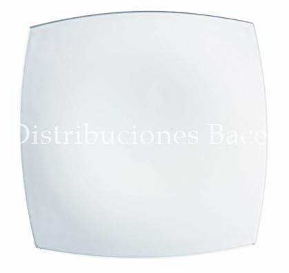 Plato postre Delice Blanc 20 cm. - Imagen 1