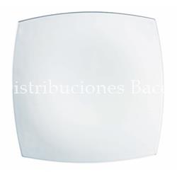 Plato postre Delice Blanc 20 cm. - Imagen 1