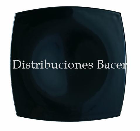 Plato postre Delice Noir 19 cm. - Imagen 1