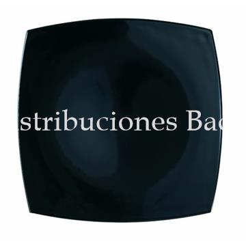 Plato postre Delice Noir 19 cm. - Imagen 1