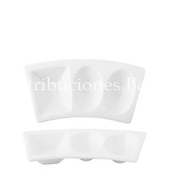 Salsera Frankfurt 3 compartimentos 17 cm. - Imagen 1