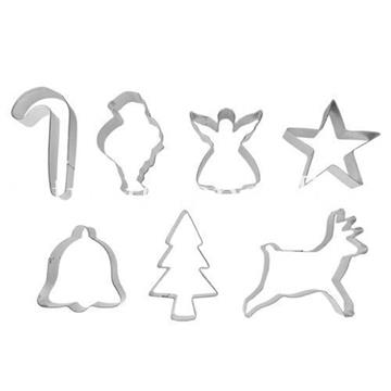 Set 7 cortapastas Navidad estañados - Imagen 1