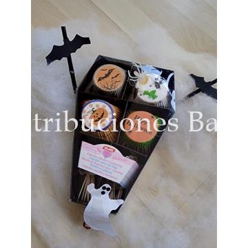 Set 96 cápsulas - 24 banderitas Halloween - Imagen 2