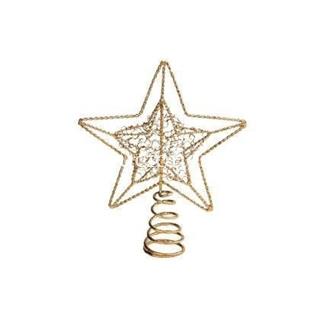 Terminal árbol estrella oro 16 cm. - Imagen 1