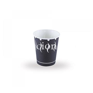 Vaso café cartón negro 180 ml. - Imagen 1